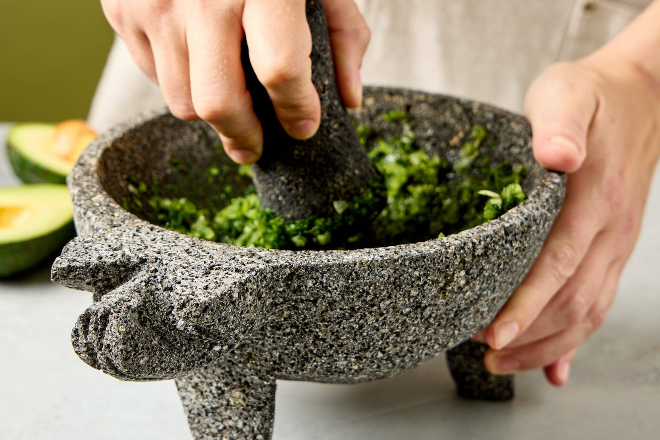 The history of the molcajete dates back thousands of years.