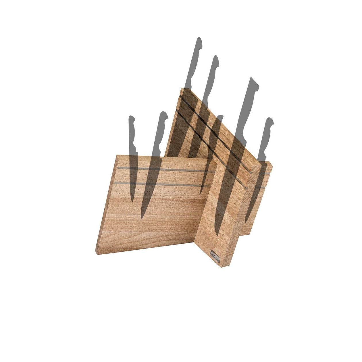 Arte Legno Magnetic Knife Block in Natural Beech Equipment ARTE LEGNO 