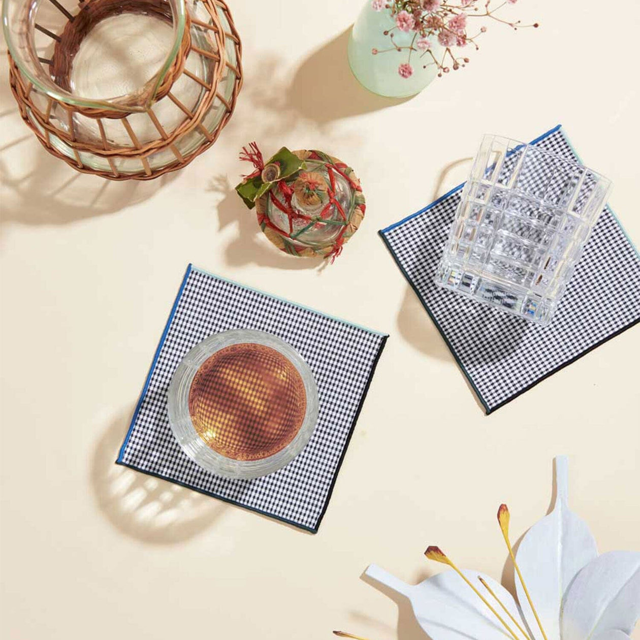 Atelier Saucier Cocktail Napkins — Set of 4 Soft Goods Atelier Saucier 