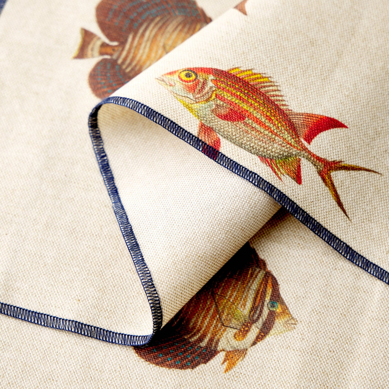 Atenas Home Fish Print Stain-Resistant Placemat — Set of 2 Soft Goods Atenas Home Textiles 