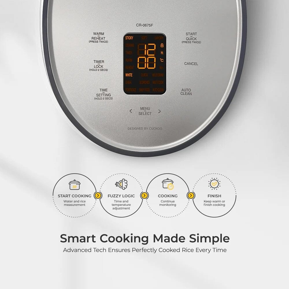 Cuckoo 6-Cup Micom Rice Cooker (CR-0675F) Equipment Cuckoo 