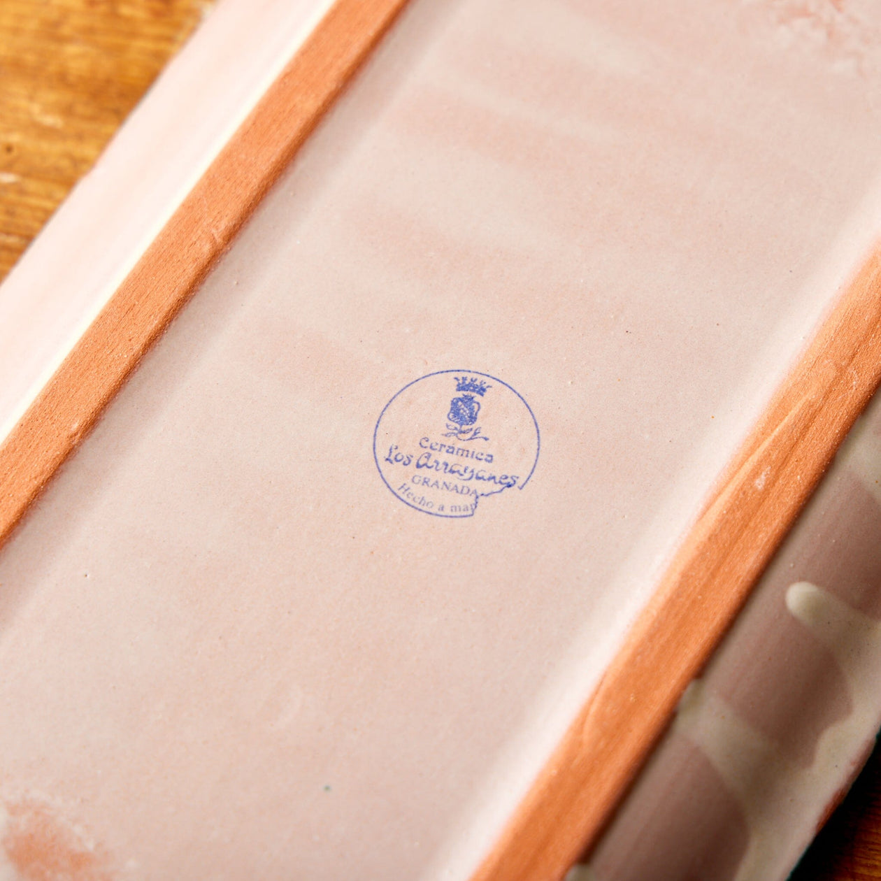 Granada Green Rectangle Pomegranate Plate Serveware From Spain 