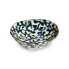 Handcrafted Japanese Vine Footed Bowl Tabletop Jewel Japan 