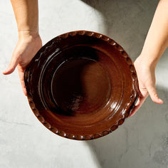 Handmade Clay Cazuela from Mexico Tabletop Hernan 