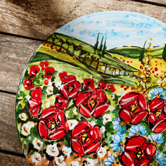 Handmade Deruta Italy Pizza Plate Swiftstoreshop 