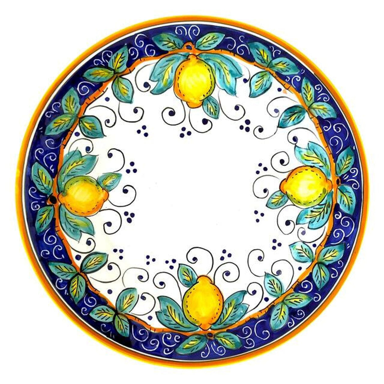 Handmade Deruta Italy Pizza Plate Swiftstoreshop Alcantara 