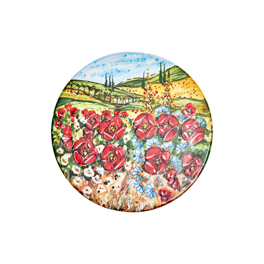 Handmade Deruta Italy Pizza Plate Swiftstoreshop Umbria 