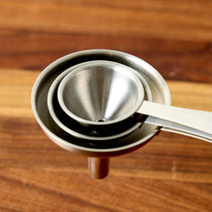 HIC Kitchen Condiment Funnels with Handle — Set of 3 Tools Harold Imports Co. 