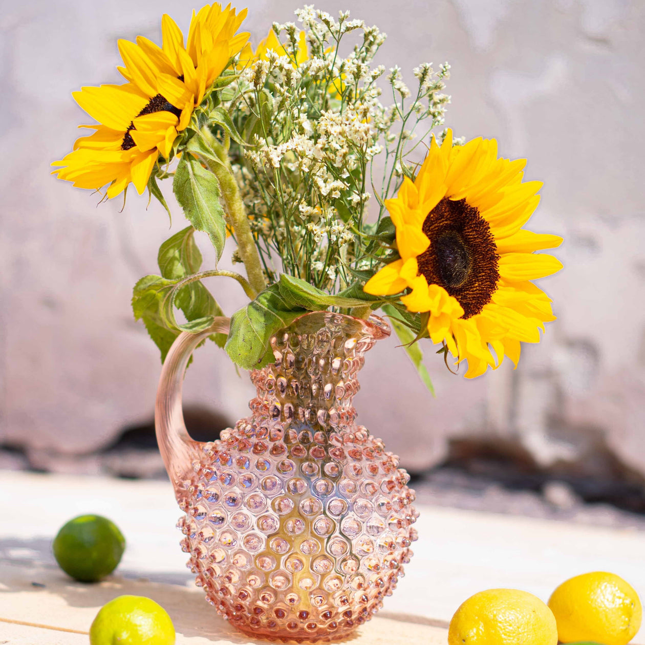 Klimchi Hobnail Jug Tabletop Klimchi Glassware 