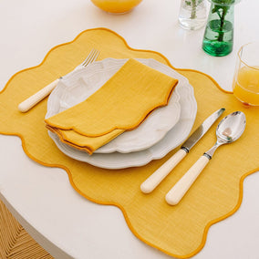 New! Mariaida Stain-Resistant Palma Placemat – Set of 2