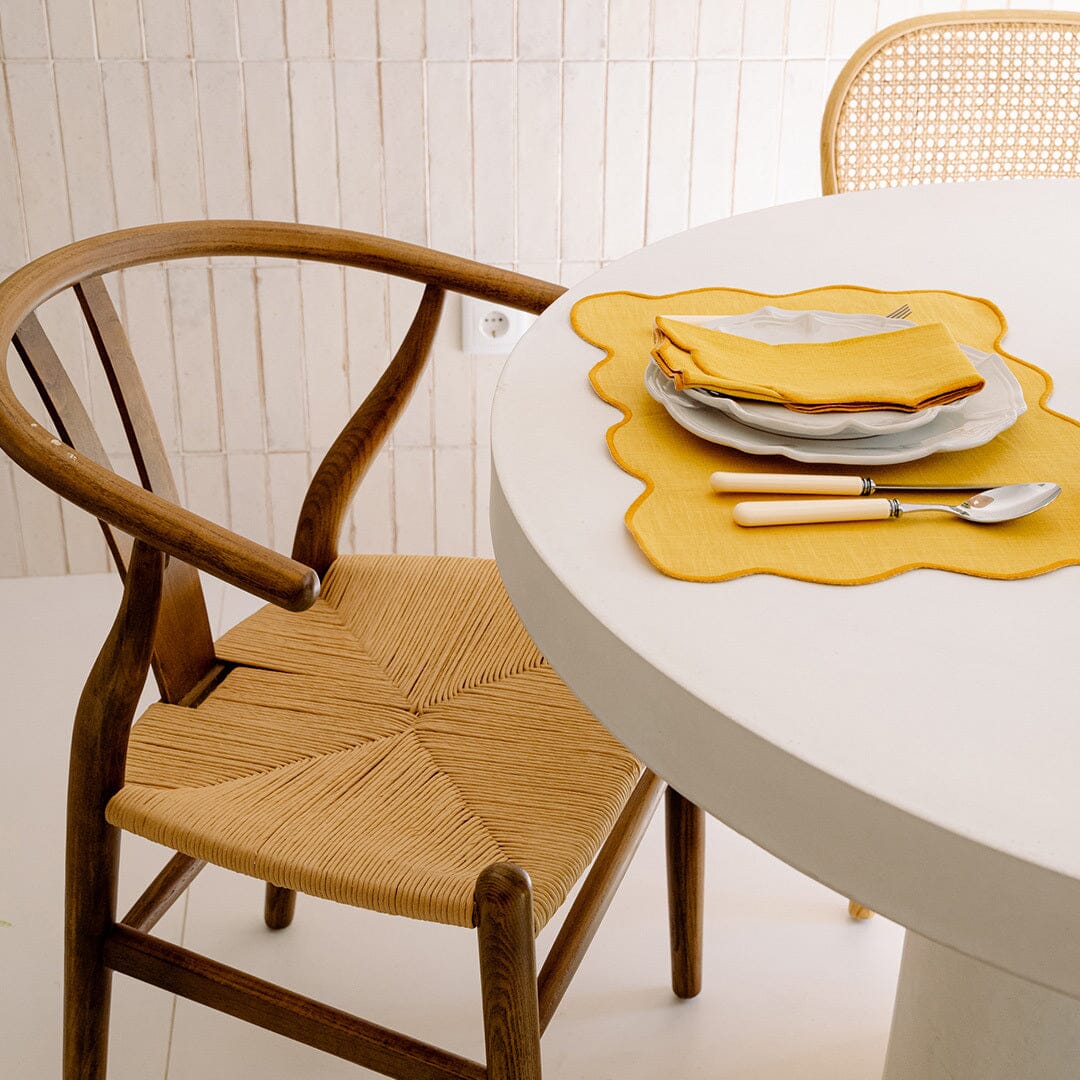 Mariaida Placemat Palma Set of 2 - Two Colors Green and Yellow Mariaida Home 