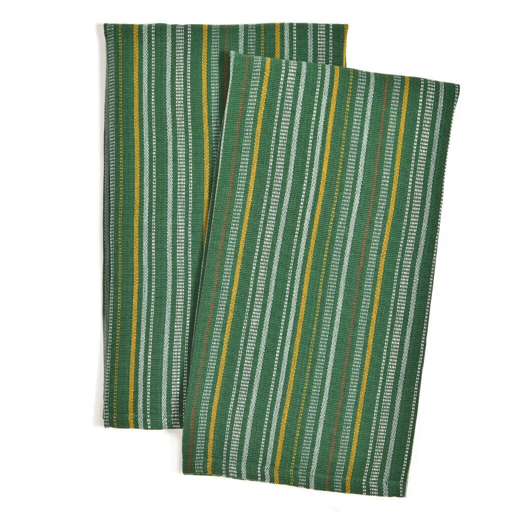 Mayamam Weavers Hand-Loomed Dish Towels – Set of 2 Soft Goods Mayamam Weavers Poblano 
