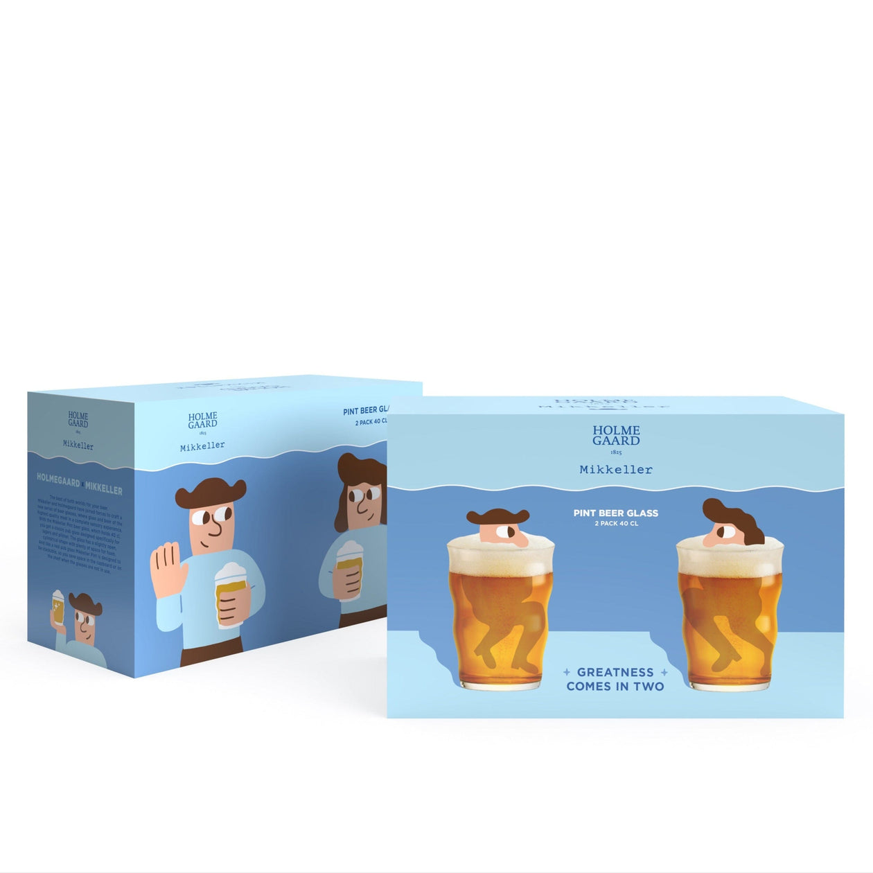 Mikkeller Pint Beer Glasses – Set of Two Tabletop RDG - Rosenthal Design Group 