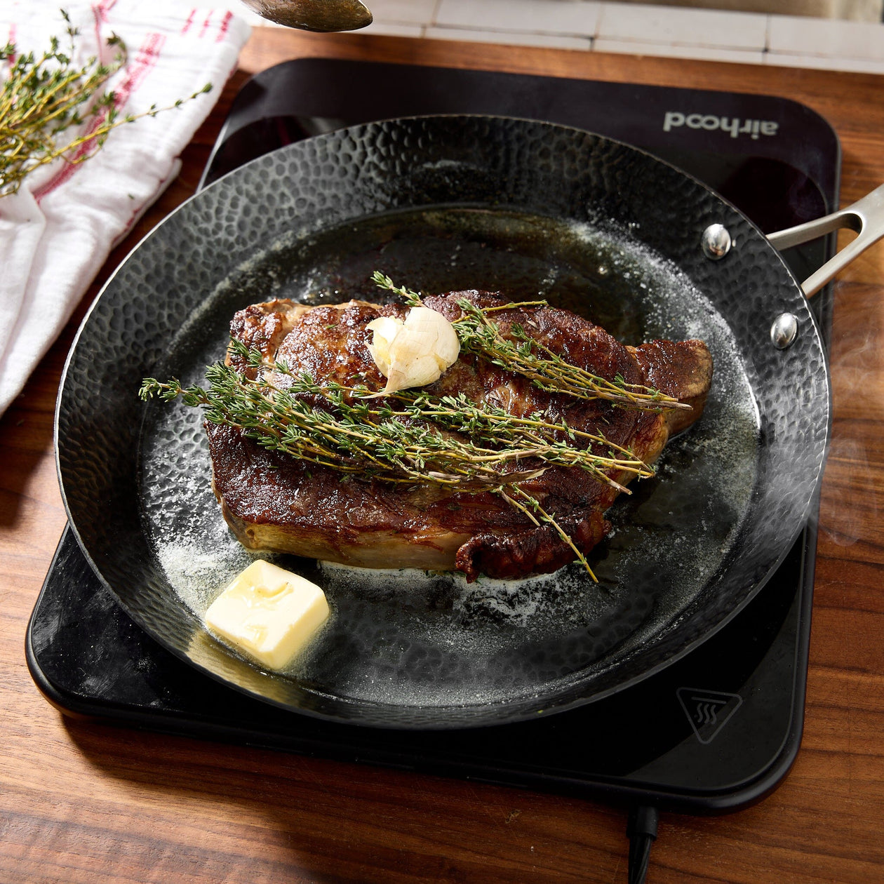 Milk Street 11-Inch Hammered Carbon Steel Skillet Cookware & Tools Milk Street 