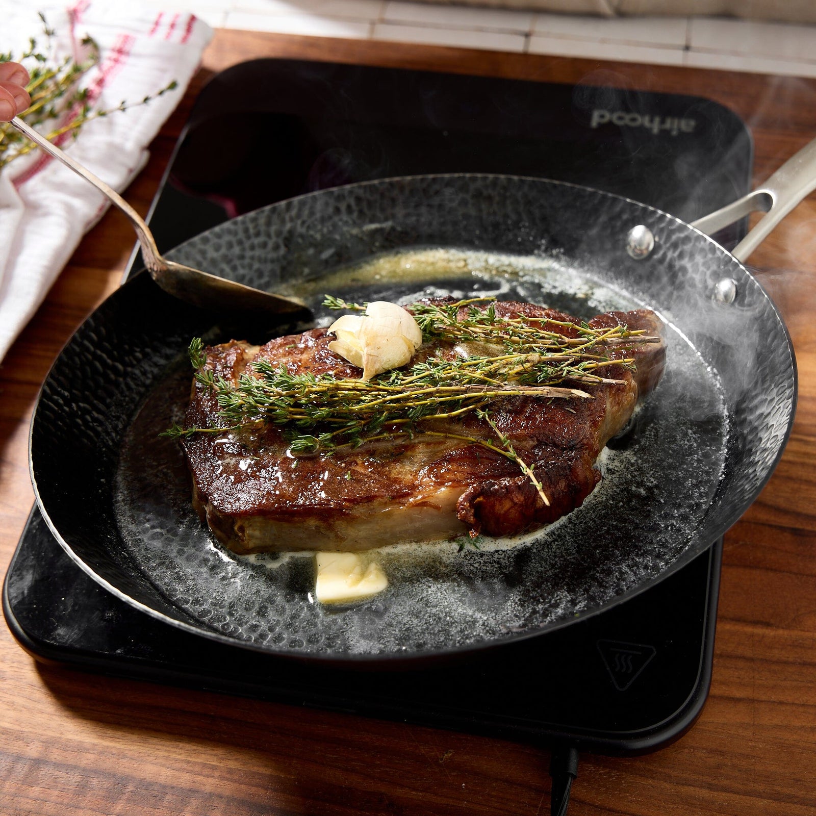 Milk Street 11-Inch Hammered Carbon Steel Skillet Cookware & Tools Milk Street 