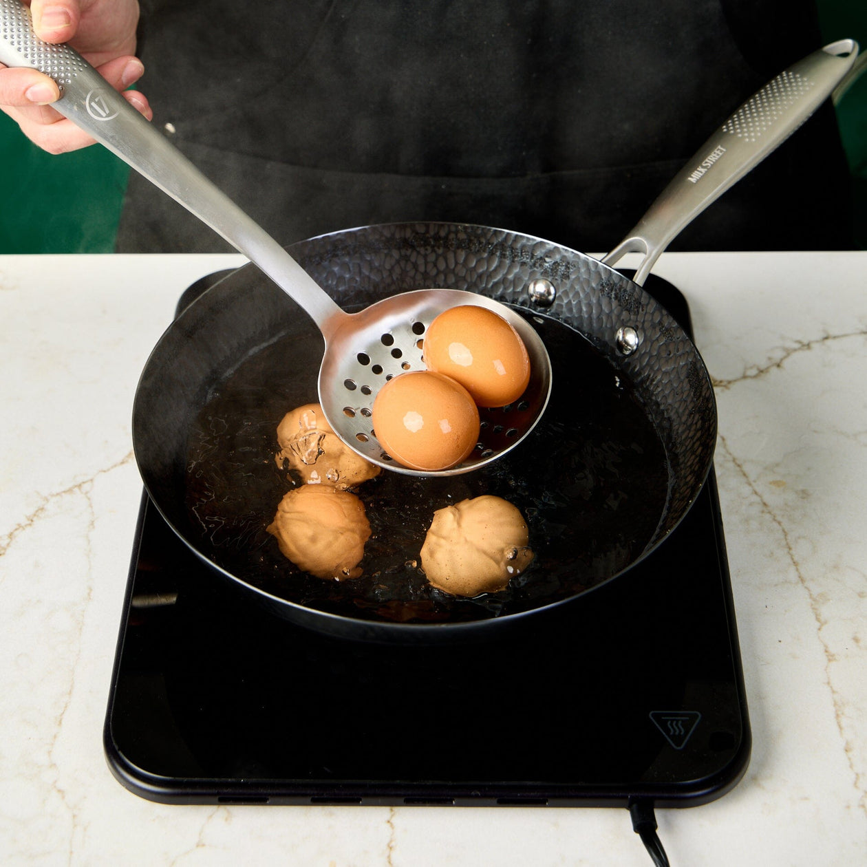 Milk Street 3-Piece 10.5-Inch Small Hammered Carbon Steel Wok Equipment Milk Street 