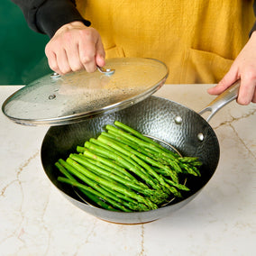 Milk Street 3-Piece 10.5-Inch Small Hammered Carbon Steel Wok