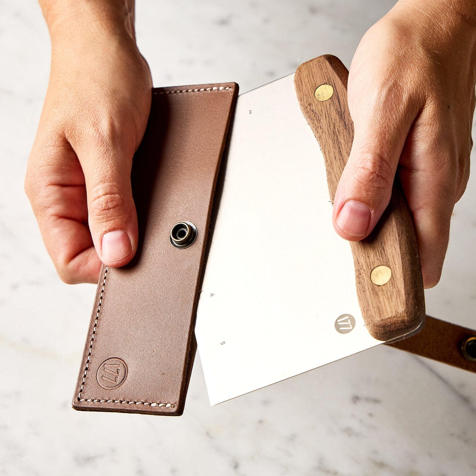 Milk Street Bench Scraper Equipment New England Knives Bench Scraper with Custom Sheath 