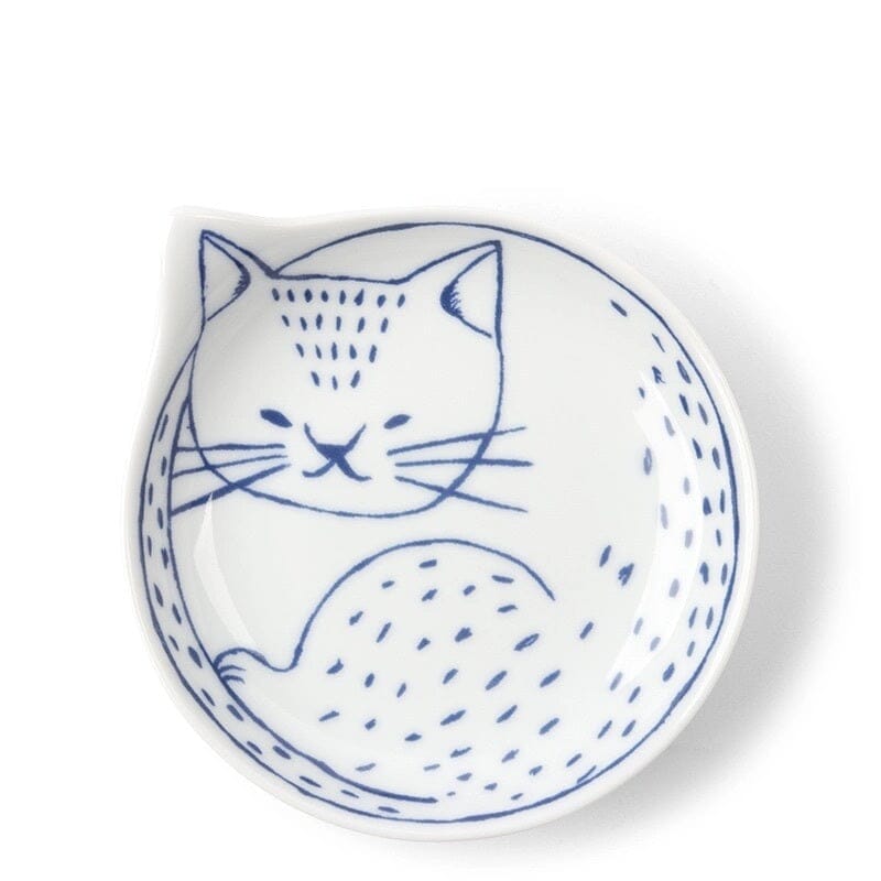 Miya Nekotori Cat Plates - set of 4 Tabletop Miya Company 