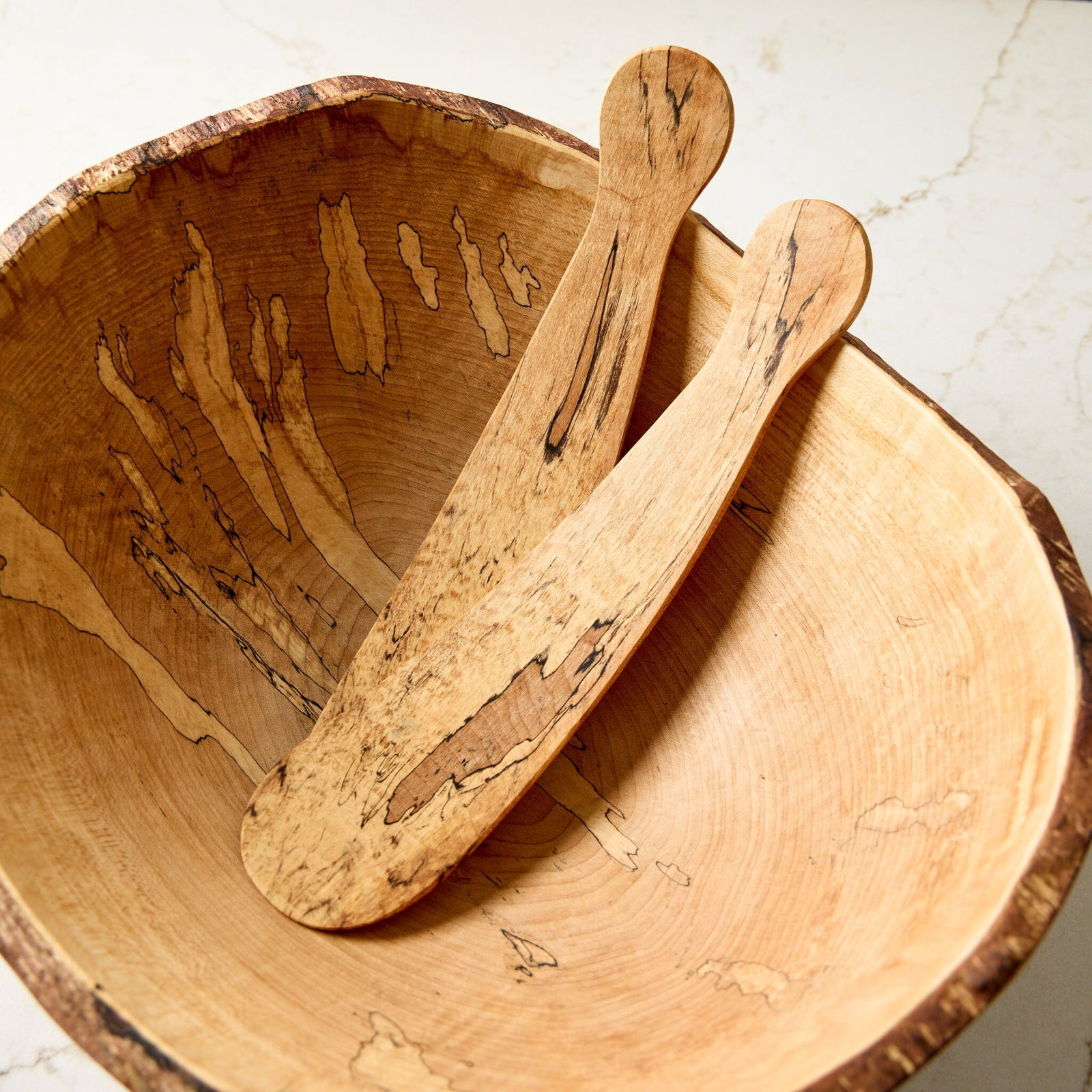 Spencer Peterman Spalted Maple Large Tossers Equipment Spencer Peterman 