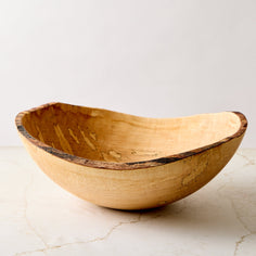 Spencer Peterman Spalted Maple Live Edge Bowl Serveware Spencer Peterman 