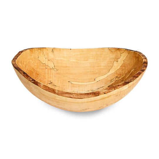 Spencer Peterman Spalted Maple Live Edge Bowl Serveware Spencer Peterman 
