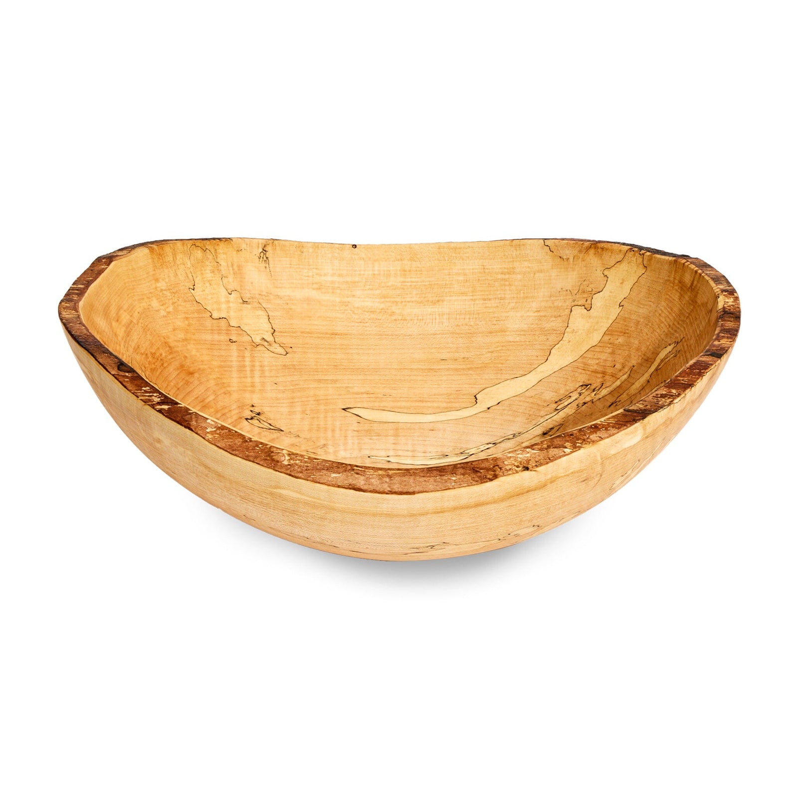 Spencer Peterman Spalted Maple Live Edge Bowl Serveware Spencer Peterman 