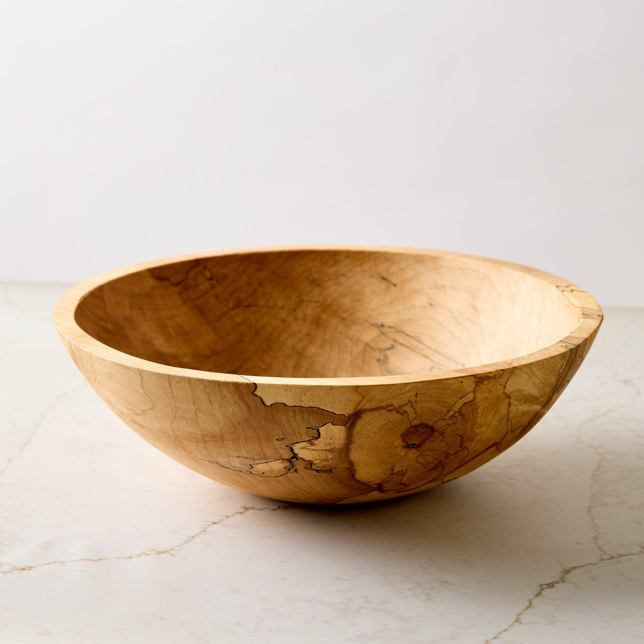 Spencer Peterman Spalted Maple Round Bowl Serveware Spencer Peterman 
