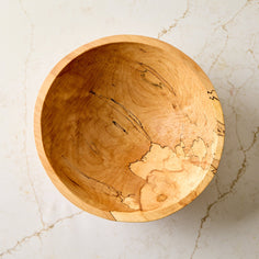 Spencer Peterman Spalted Maple Round Bowl Serveware Spencer Peterman 