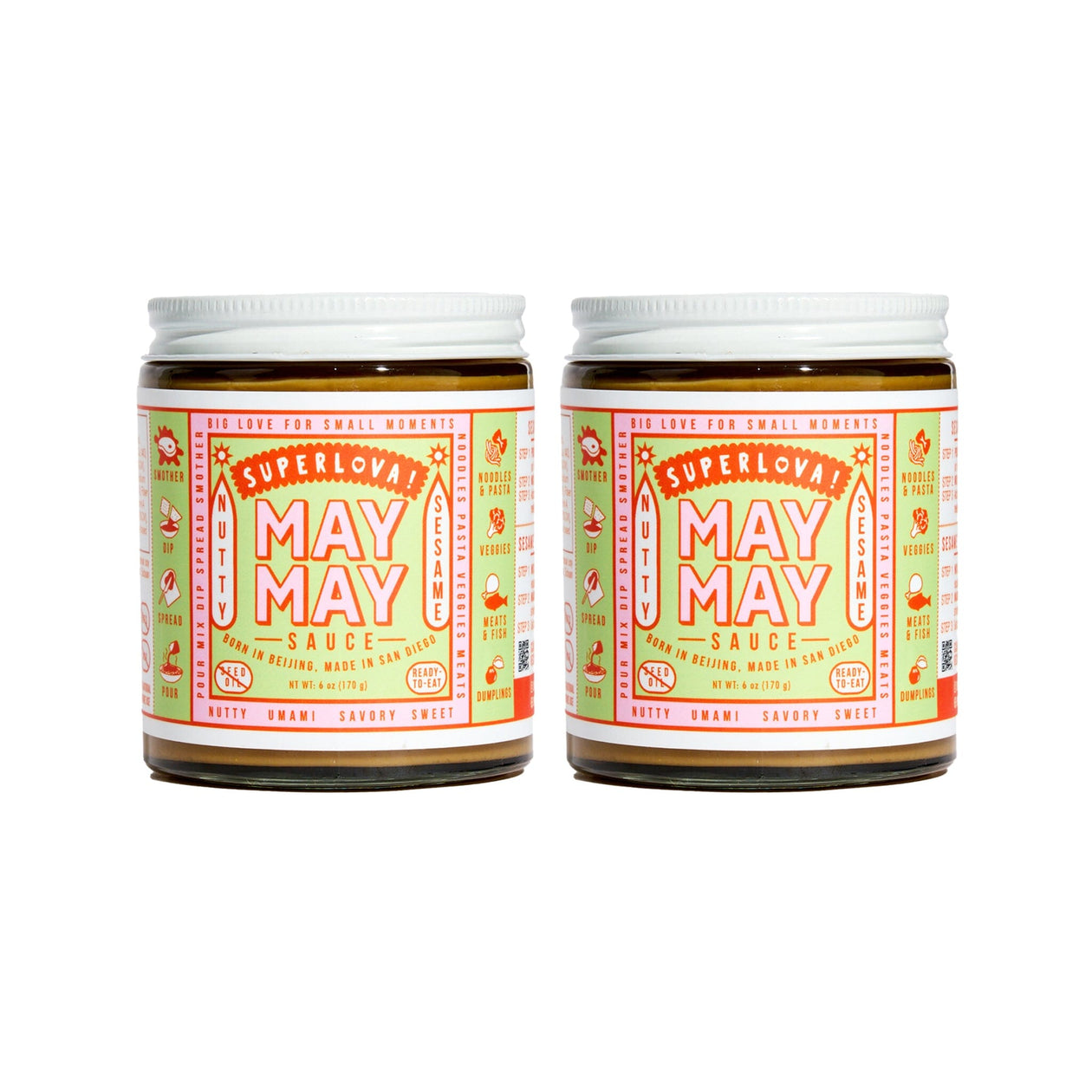 Superlova Noodle Sauce Pantry Chinese Laundry Kitchen Mild May May – Set of 2 