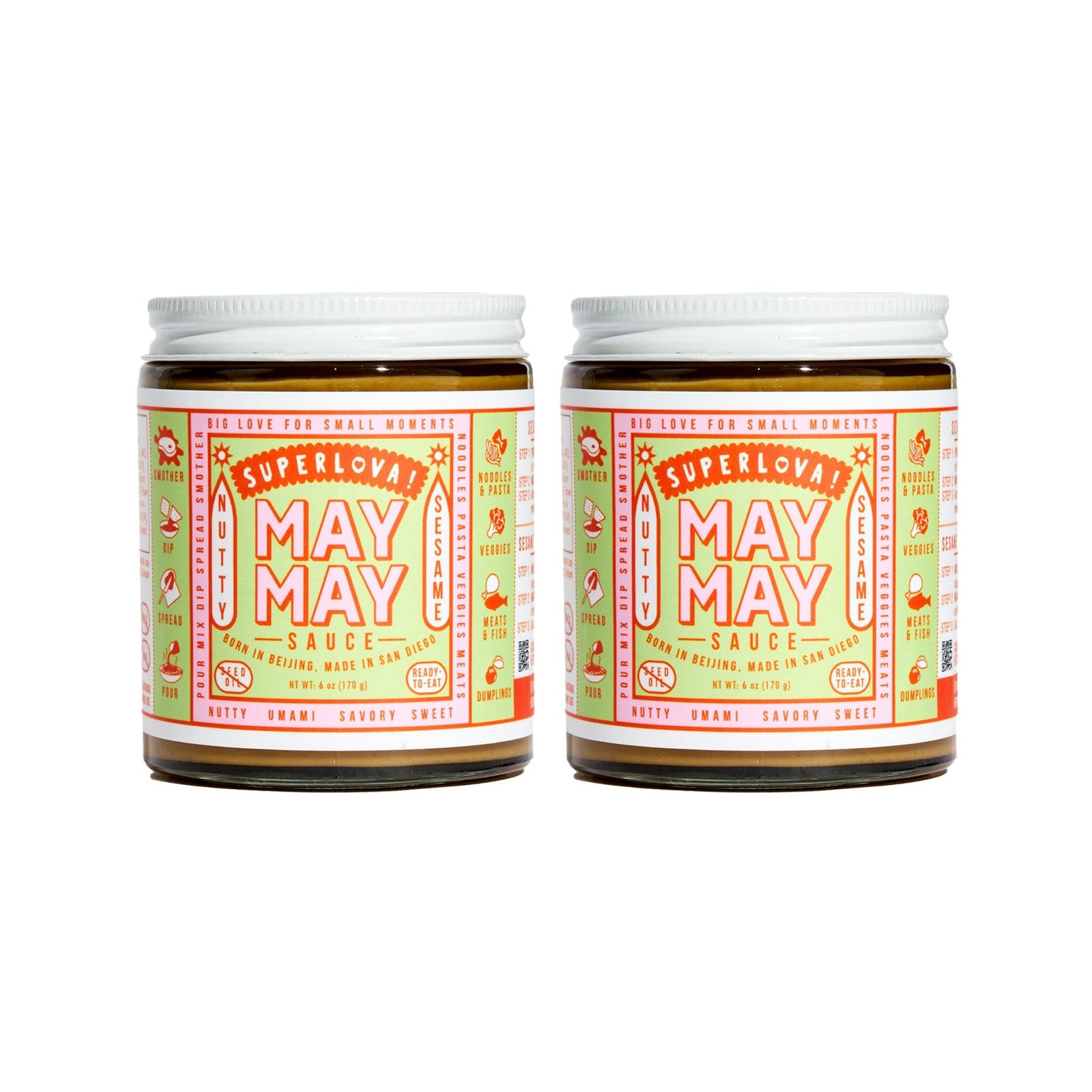 Superlova Noodle Sauce Pantry Chinese Laundry Kitchen Mild May May – Set of 2 