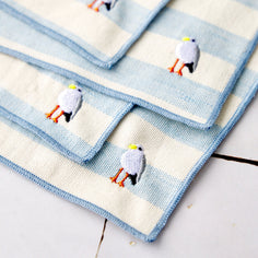 Torres Novas Striped Cocktail Napkins — Set of 4 Soft Goods Torres Novas 