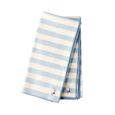 Torres Novas Striped Dinner Napkins — Set of 2 Soft Goods Torres Novas Blue with Seagull 