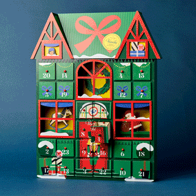 New! Venchi Limited Edition Heirloom Wooden Advent Calendar
