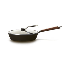 Vermicular Deep Sauté Pan with Lid – Walnut Handle Equipment Vermicular 10.2 inches 